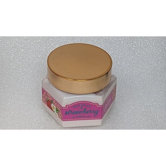 Bath & Body Works Shea & Fruit Body Soufflé Bourbon Strawberry Vanilla - 7.4 Oz - Picture 1 of 2